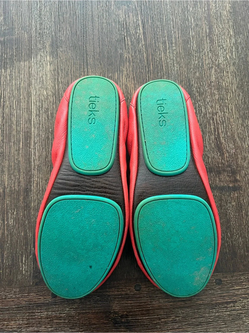 TIEKS by GAVRIELI Leather Foldable Ballet flats Poppy size 11